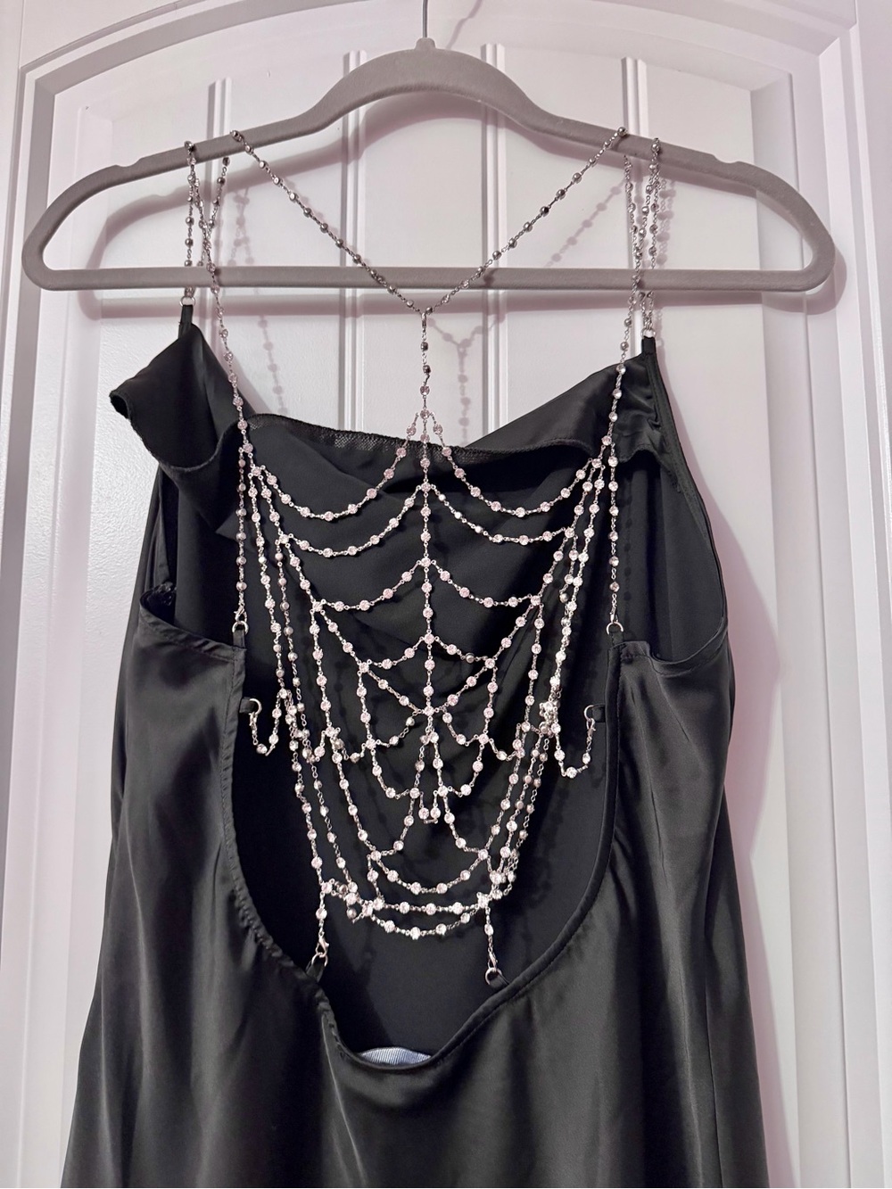 Widow Dolls Kill Saltburn Rhinestone Spiderweb Dress Size XXL - Picture 8 of 8